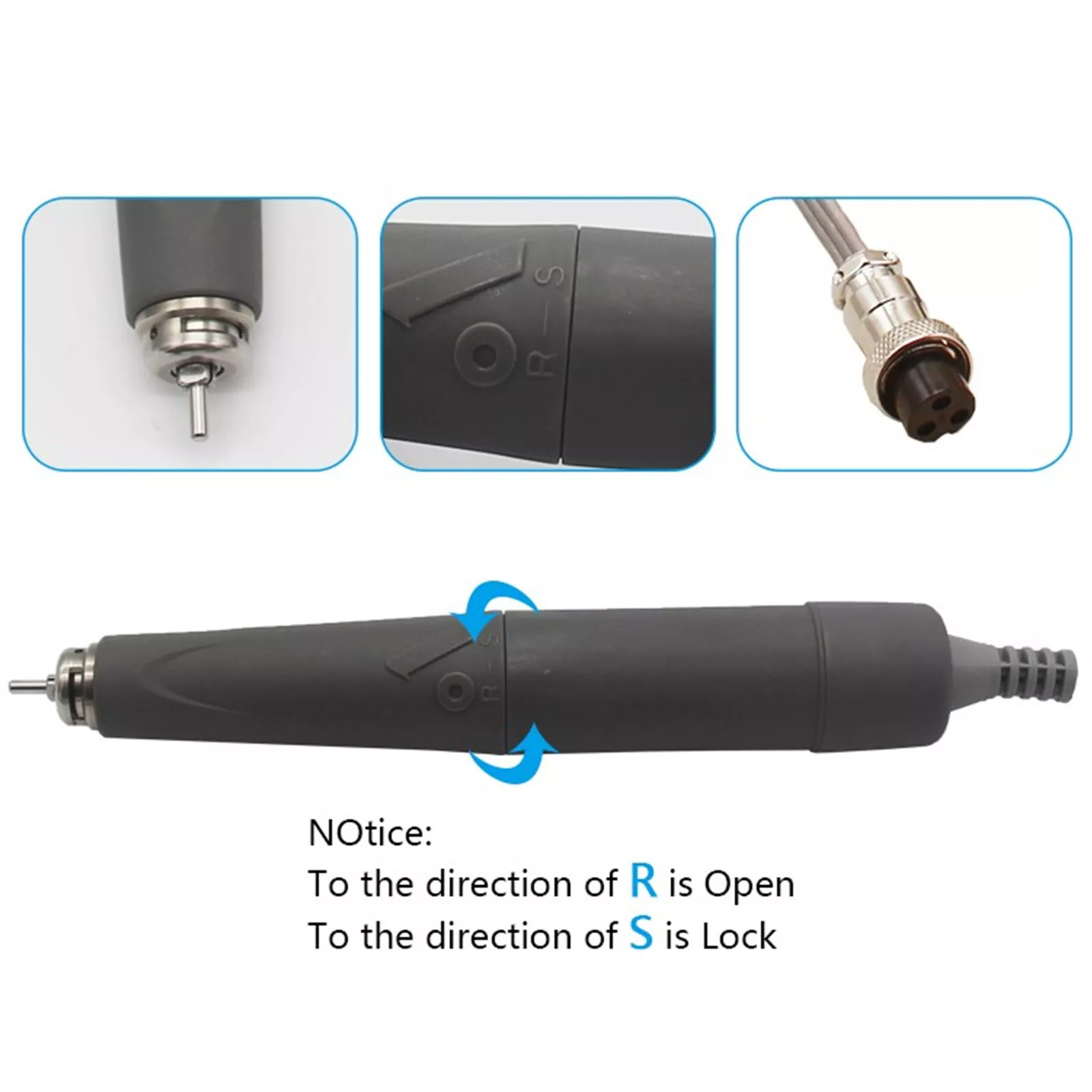 StrongDrill XM Dental Electric Brushless Micromotor Handpiece 50K RPM for Polishing Machine